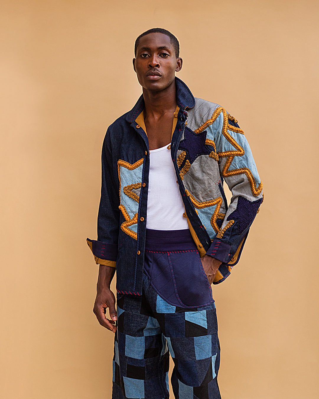 ジャケット・アウター UND SCALLOPE EMBROIDERY OVERSIZE SHIRT UND SCALLOPE EMBROIDERY OVERSIZE SHIRT